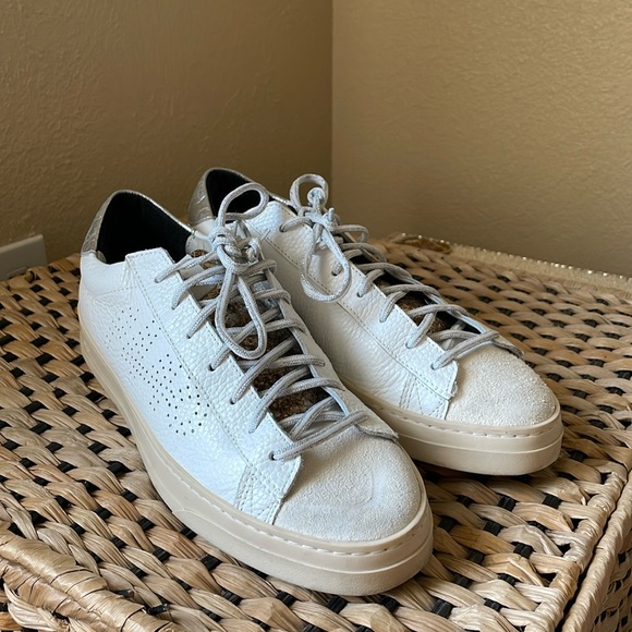 P448 made in Italy Jack Dakar perforated low top sneaker - Picture 3 of 15